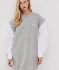 Γυναικεία Φορέματα Φόρεμα Twinset γκρι, 8 Γυναικεία Φορέματα Φόρεμα Twinset γκρι, -Twinset Κατάστημα unnamed file 1491