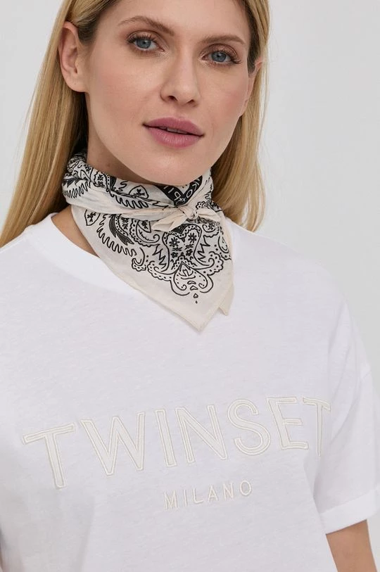 Γυναικεία Φορέματα Φόρεμα Twinset άσπρο, 6 Γυναικεία Φορέματα Φόρεμα Twinset άσπρο, - Image 4