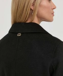 Γυναικεία Παλτά Παλτό από μείγμα μαλλιού Twinset μαύρο, 12 Γυναικεία Παλτά Παλτό από μείγμα μαλλιού Twinset μαύρο, -Twinset Κατάστημα unnamed file 15