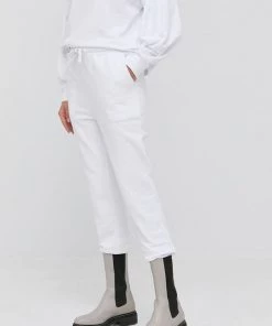 Γυναικεία Παντελόνια φόρμας Παντελόνι Twinset χρώμα: άσπρο