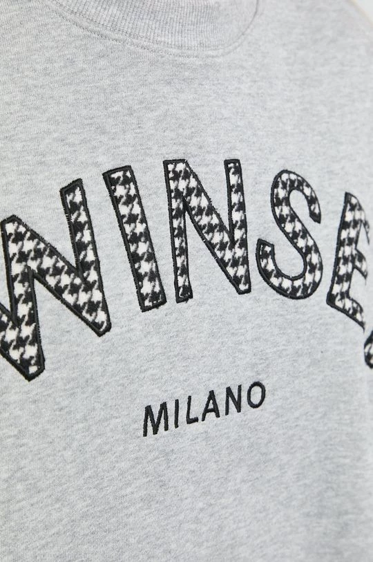 Γυναικεία Χωρίς φερμουάρ Βαμβακερή μπλούζα Twinset χρώμα: γκρι, 7 Γυναικεία Χωρίς φερμουάρ Βαμβακερή μπλούζα Twinset χρώμα: γκρι, - Image 5