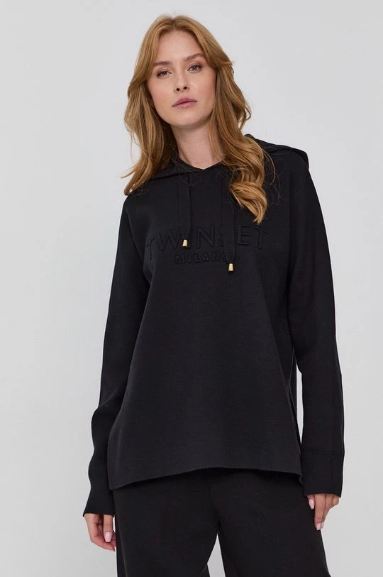 Γυναικεία Χωρίς φερμουάρ Πουλόβερ Twinset χρώμα: μαύρο 3 Γυναικεία Χωρίς φερμουάρ Πουλόβερ Twinset χρώμα: μαύρο