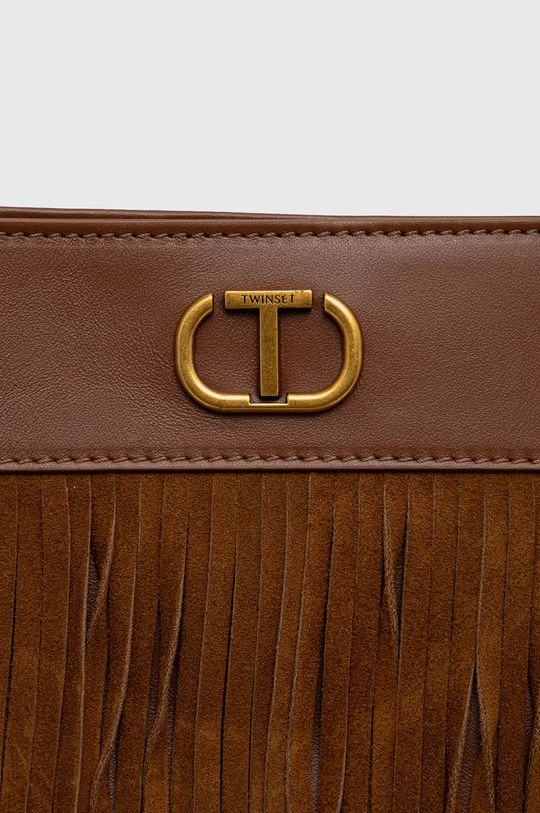 Γυναικεία Τσάντες Shopper και Tote Δερμάτινη τσάντα Twinset καφέ 6 Γυναικεία Τσάντες Shopper και Tote Δερμάτινη τσάντα Twinset καφέ - Image 4