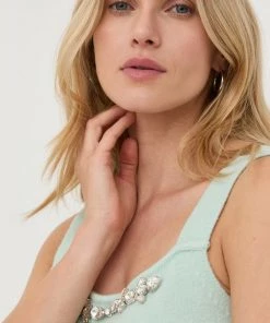 Γυναικεία Αμάνικος Τοπ από μείγμα μαλλιού Twinset τιρκουάζ 10 Γυναικεία Αμάνικος Τοπ από μείγμα μαλλιού Twinset τιρκουάζ -Twinset Κατάστημα unnamed file 1594