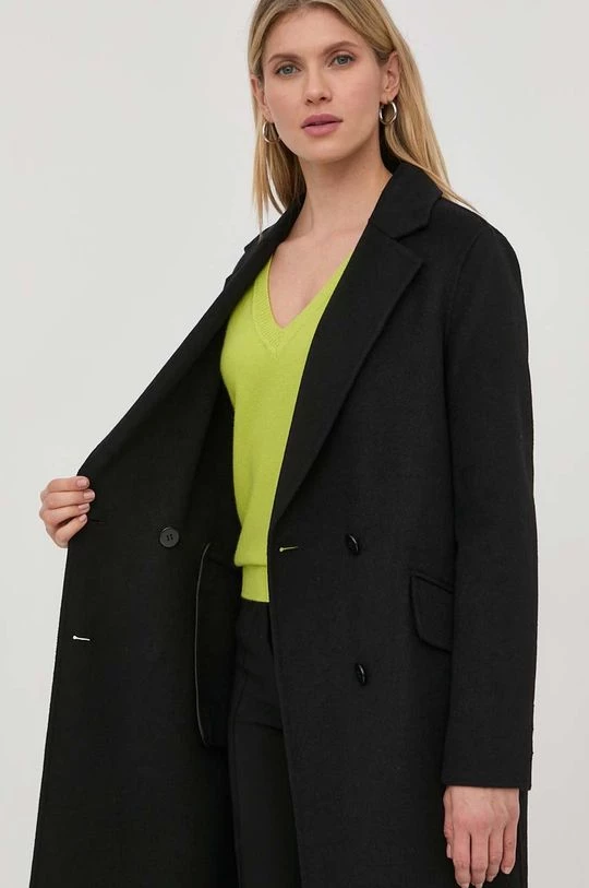 Γυναικεία Παλτά Παλτό από μείγμα μαλλιού Twinset μαύρο, 8 Γυναικεία Παλτά Παλτό από μείγμα μαλλιού Twinset μαύρο, - Image 6