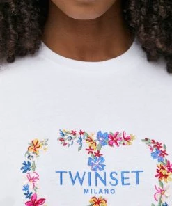 Γυναικεία Κοντομάνικο Βαμβακερό μπλουζάκι Twinset άσπρο 11 Γυναικεία Κοντομάνικο Βαμβακερό μπλουζάκι Twinset άσπρο -Twinset Κατάστημα unnamed file 1609