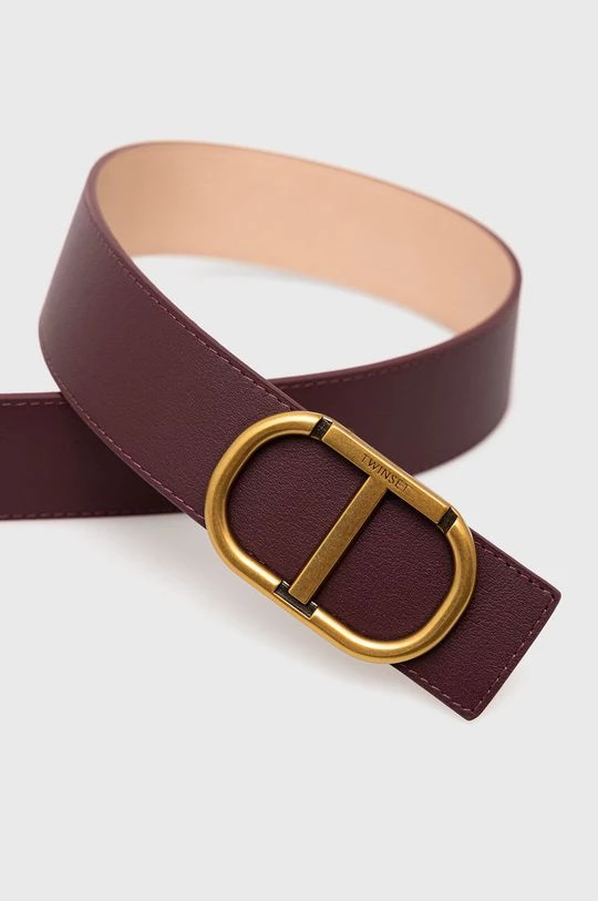 Γυναικεία Ζώνες Αναστρέψιμη δερμάτινη ζώνη Twinset κάστανο 4 Γυναικεία Ζώνες Αναστρέψιμη δερμάτινη ζώνη Twinset κάστανο - Image 2