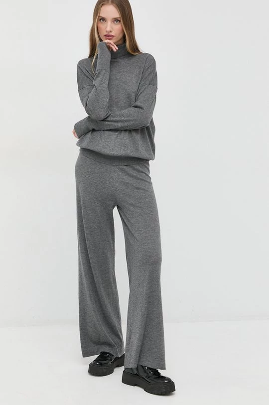 Γυναικεία Σετ Ένα σετ με μια πρόσμειξη μαλλιού Twinset χρώμα: γκρι 5 Γυναικεία Σετ Ένα σετ με μια πρόσμειξη μαλλιού Twinset χρώμα: γκρι - Image 3