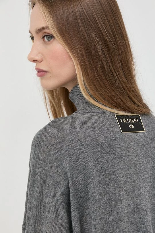 Γυναικεία Σετ Ένα σετ με μια πρόσμειξη μαλλιού Twinset χρώμα: γκρι 8 Γυναικεία Σετ Ένα σετ με μια πρόσμειξη μαλλιού Twinset χρώμα: γκρι - Image 6
