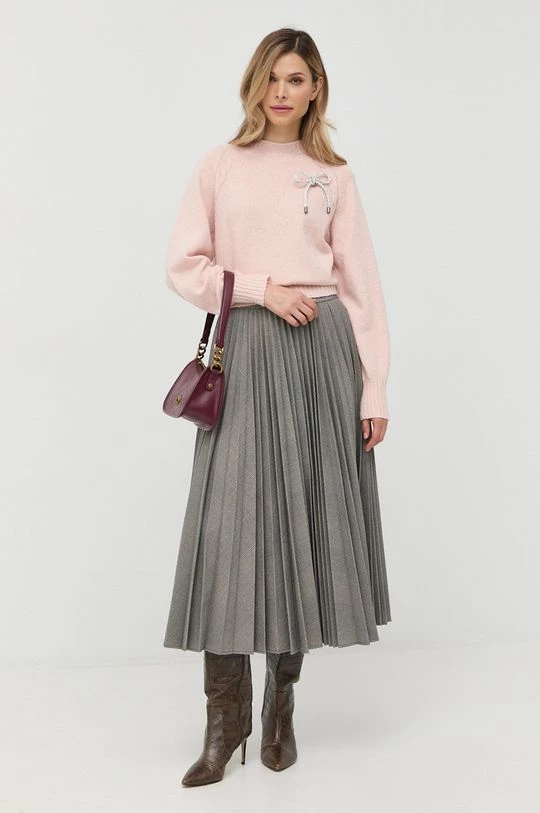 Γυναικεία Χωρίς φερμουάρ Μάλλινο πουλόβερ Twinset χρώμα: ροζ, 4 Γυναικεία Χωρίς φερμουάρ Μάλλινο πουλόβερ Twinset χρώμα: ροζ, - Image 2