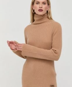 Γυναικεία Χωρίς φερμουάρ Μάλλινο πουλόβερ Twinset χρώμα: μπεζ,