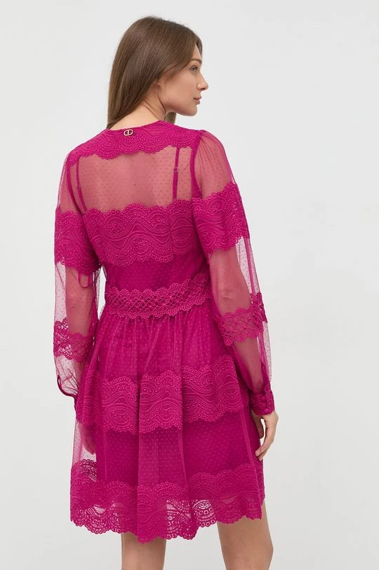 Γυναικεία Φορέματα Φόρεμα Twinset ροζ, 5 Γυναικεία Φορέματα Φόρεμα Twinset ροζ, - Image 3