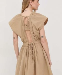 Γυναικεία Φορέματα Βαμβακερό φόρεμα Twinset μπεζ, -Twinset Κατάστημα unnamed file 1725