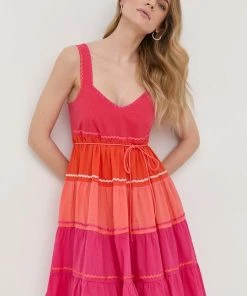 Γυναικεία Φορέματα Φόρεμα Twinset ροζ,