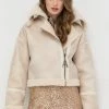 Γυναικεία Κοντά μπουφάν Μπουφάν Twinset μπεζ,