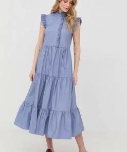 Γυναικεία Φορέματα Βαμβακερό φόρεμα Twinset μπλε 9 Γυναικεία Φορέματα Βαμβακερό φόρεμα Twinset μπλε -Twinset Κατάστημα unnamed file 1734