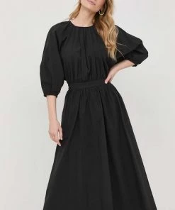 Γυναικεία Φορέματα Βαμβακερό φόρεμα Twinset μαύρο, -Twinset Κατάστημα unnamed file 1754