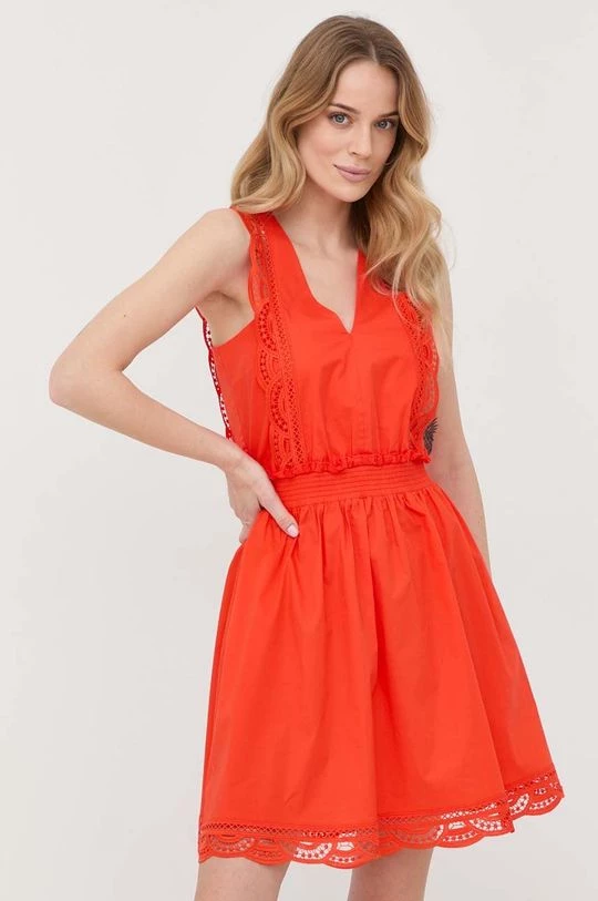 Γυναικεία Φορέματα Φόρεμα Twinset πορτοκαλί, 4 Γυναικεία Φορέματα Φόρεμα Twinset πορτοκαλί, - Image 2