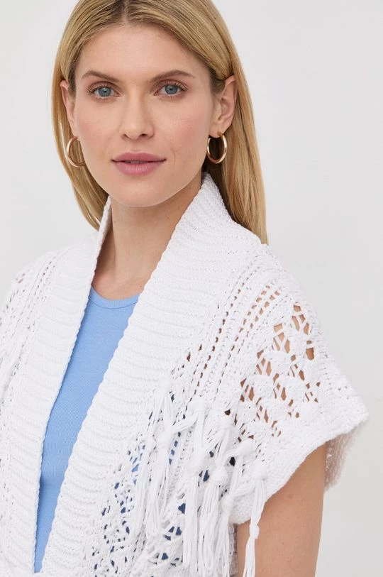 Γυναικεία Με φερμουάρ Πλεκτή ζακέτα Twinset άσπρο 6 Γυναικεία Με φερμουάρ Πλεκτή ζακέτα Twinset άσπρο - Image 4