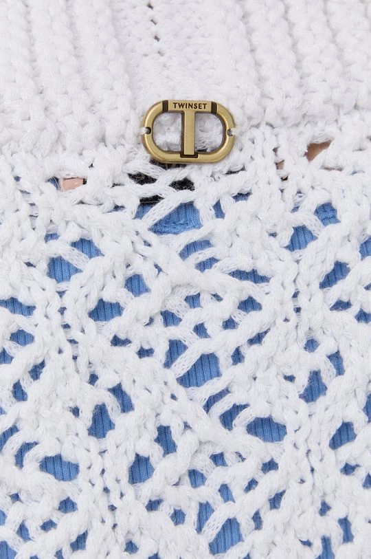 Γυναικεία Με φερμουάρ Πλεκτή ζακέτα Twinset άσπρο 7 Γυναικεία Με φερμουάρ Πλεκτή ζακέτα Twinset άσπρο - Image 5