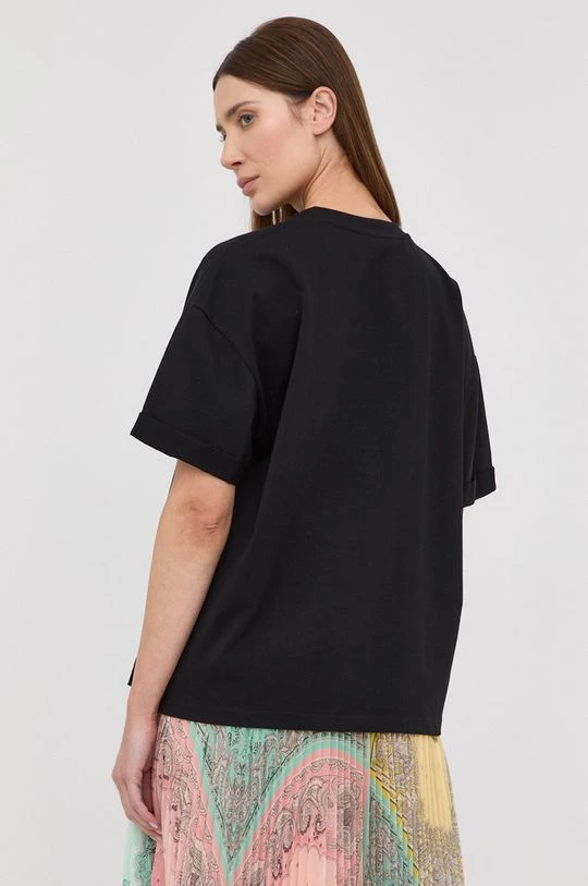 Γυναικεία Κοντομάνικο Βαμβακερό μπλουζάκι Twinset μαύρο 5 Γυναικεία Κοντομάνικο Βαμβακερό μπλουζάκι Twinset μαύρο - Image 3