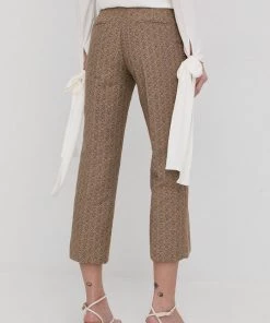 Γυναικεία Υφασμάτινα Παντελόνι Twinset χρώμα: καφέ, 8 Γυναικεία Υφασμάτινα Παντελόνι Twinset χρώμα: καφέ, -Twinset Κατάστημα unnamed file 1834