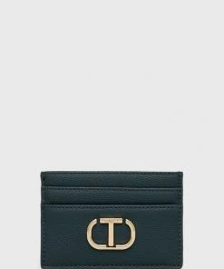 Γυναικεία Πορτοφόλια Θήκη για κάρτες Twinset χρώμα: πράσινο