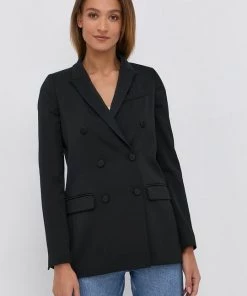 Γυναικεία Σακάκια Μπλέιζερ με μίγμα μαλλιού Twinset μαύρο