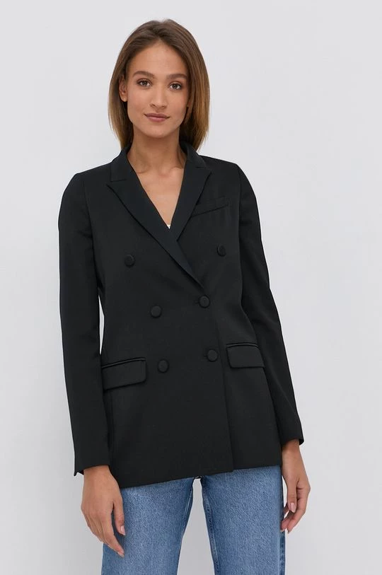 Γυναικεία Σακάκια Μπλέιζερ με μίγμα μαλλιού Twinset μαύρο 3 Γυναικεία Σακάκια Μπλέιζερ με μίγμα μαλλιού Twinset μαύρο