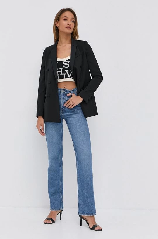 Γυναικεία Σακάκια Μπλέιζερ με μίγμα μαλλιού Twinset μαύρο 4 Γυναικεία Σακάκια Μπλέιζερ με μίγμα μαλλιού Twinset μαύρο - Image 2