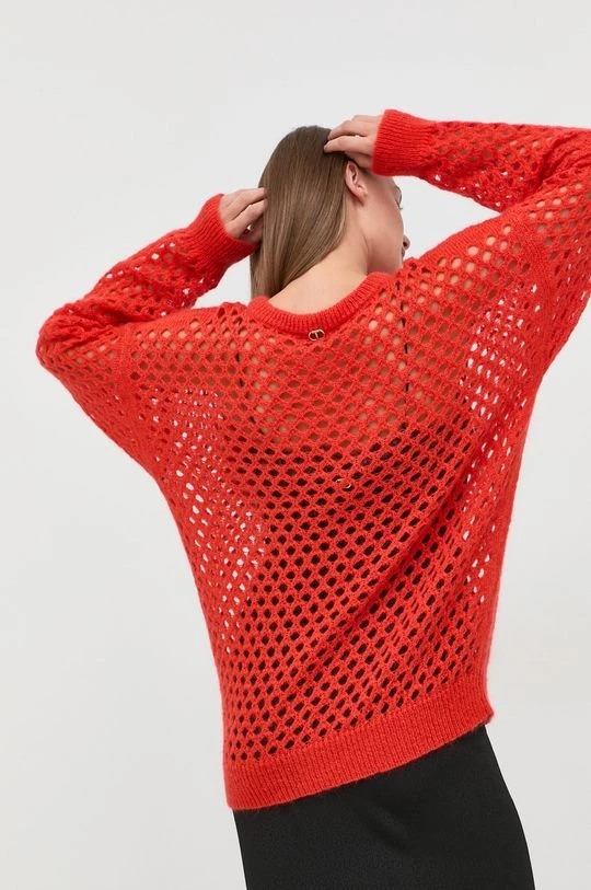 Γυναικεία Χωρίς φερμουάρ Μάλλινο πουλόβερ Twinset χρώμα: κόκκινο, 5 Γυναικεία Χωρίς φερμουάρ Μάλλινο πουλόβερ Twinset χρώμα: κόκκινο, - Image 3