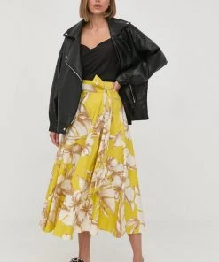 Γυναικεία Φούστες Βαμβακερή φούστα Twinset κίτρινο,