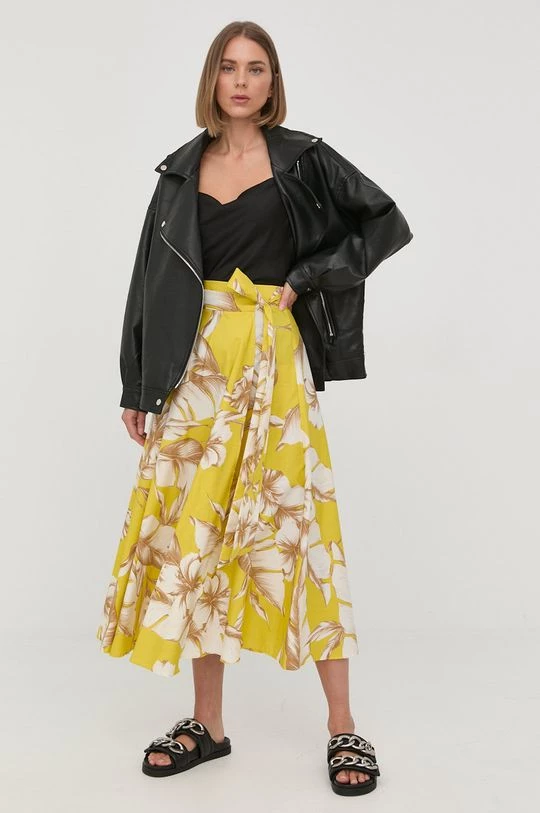 Γυναικεία Φούστες Βαμβακερή φούστα Twinset κίτρινο, 3 Γυναικεία Φούστες Βαμβακερή φούστα Twinset κίτρινο,