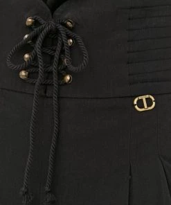 Γυναικεία Υφασμάτινα Βαμβακερό παντελόνι Twinset μαύρο, 9 Γυναικεία Υφασμάτινα Βαμβακερό παντελόνι Twinset μαύρο, -Twinset Κατάστημα unnamed file 1966