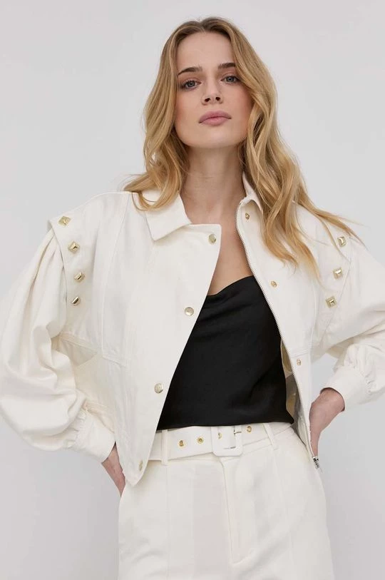 Γυναικεία Κοντά μπουφάν Τζιν μπουφάν Twinset χρώμα: άσπρο, 6 Γυναικεία Κοντά μπουφάν Τζιν μπουφάν Twinset χρώμα: άσπρο, - Image 4