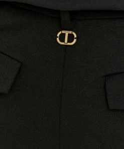 Γυναικεία Υφασμάτινα Παντελόνι Twinset χρώμα: μαύρο, -Twinset Κατάστημα unnamed file 1998