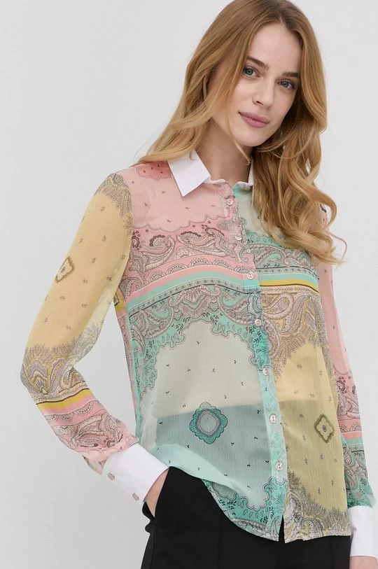 Γυναικεία Πουκάμισα Πουκάμισο Twinset χρώμα: ροζ, 3 Γυναικεία Πουκάμισα Πουκάμισο Twinset χρώμα: ροζ,