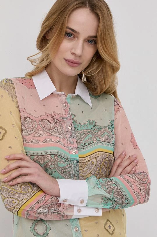 Γυναικεία Πουκάμισα Πουκάμισο Twinset χρώμα: ροζ, 7 Γυναικεία Πουκάμισα Πουκάμισο Twinset χρώμα: ροζ, - Image 5