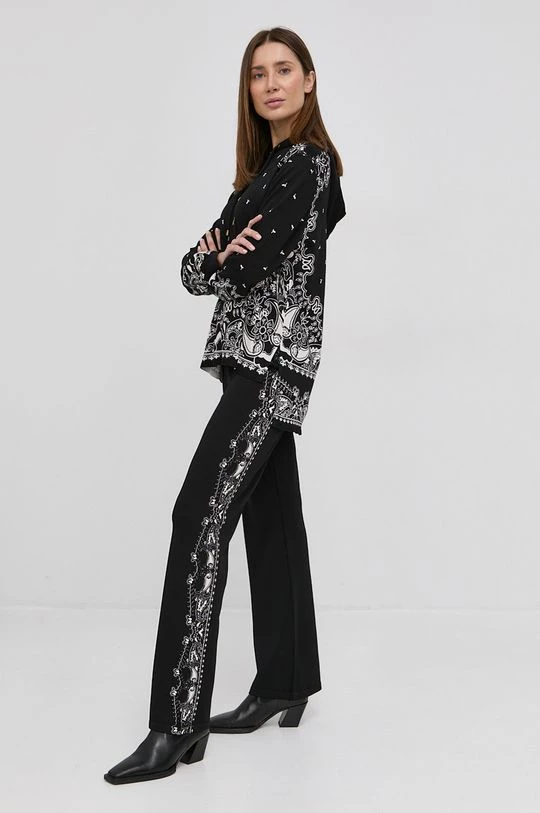 Γυναικεία Υφασμάτινα Παντελόνι Twinset χρώμα: μαύρο 4 Γυναικεία Υφασμάτινα Παντελόνι Twinset χρώμα: μαύρο - Image 2