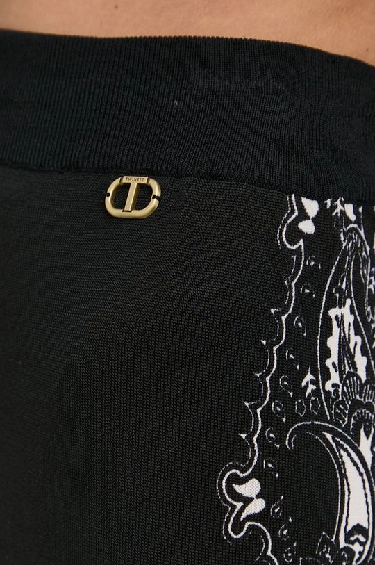 Γυναικεία Υφασμάτινα Παντελόνι Twinset χρώμα: μαύρο 6 Γυναικεία Υφασμάτινα Παντελόνι Twinset χρώμα: μαύρο - Image 4