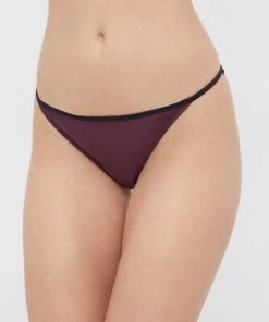 Γυναικεία Σλιπ Βραζιλιάνικο στρίνγκ Twinset κρεμ