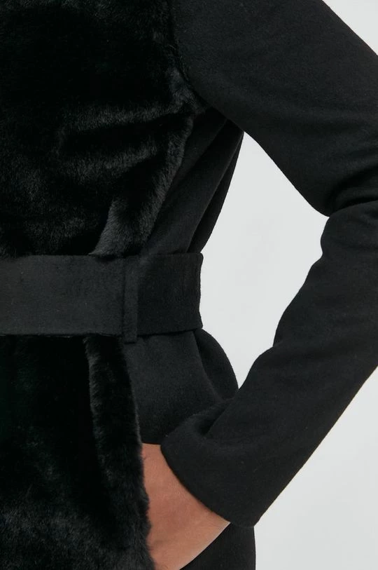 Γυναικεία Παλτά Παλτό από μείγμα μαλλιού Twinset μαύρο, 7 Γυναικεία Παλτά Παλτό από μείγμα μαλλιού Twinset μαύρο, - Image 5