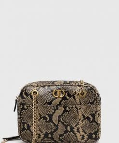 Γυναικεία Τσάντες Shopper και Tote Δερμάτινη τσάντα Twinset μπεζ