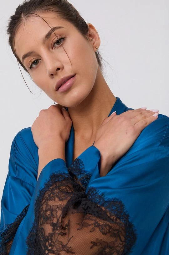 Γυναικεία Μπουρνούζια Twinset - Μπουρνούζι μπλε 5 Γυναικεία Μπουρνούζια Twinset - Μπουρνούζι μπλε - Image 3