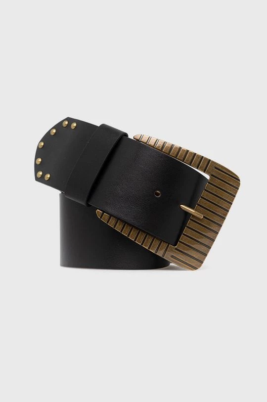 Γυναικεία Ζώνες Δερμάτινη ζώνη Twinset χρώμα: μαύρο 3 Γυναικεία Ζώνες Δερμάτινη ζώνη Twinset χρώμα: μαύρο