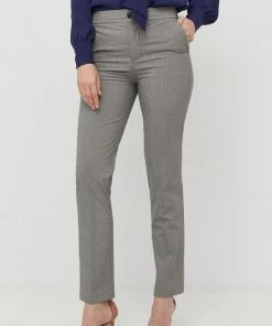 Γυναικεία Υφασμάτινα Παντελόνι Twinset μαύρο,