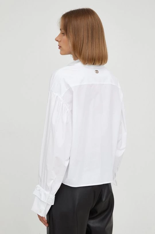 Γυναικεία Πουκάμισα Βαμβακερό πουκάμισο Twinset άσπρο, 5 Γυναικεία Πουκάμισα Βαμβακερό πουκάμισο Twinset άσπρο, - Image 3