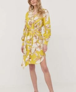 Γυναικεία Φορέματα Βαμβακερό φόρεμα Twinset κίτρινο,