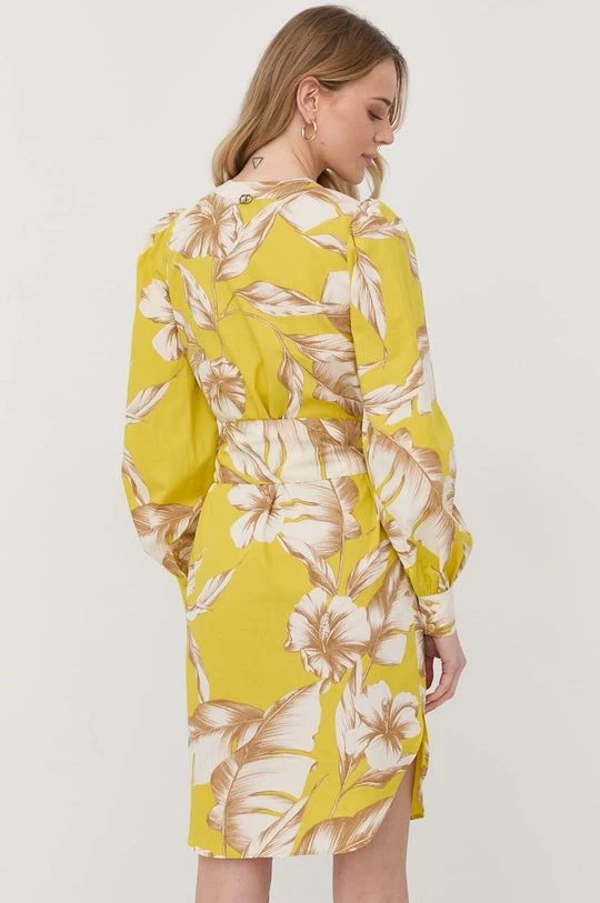 Γυναικεία Φορέματα Βαμβακερό φόρεμα Twinset κίτρινο, 5 Γυναικεία Φορέματα Βαμβακερό φόρεμα Twinset κίτρινο, - Image 3