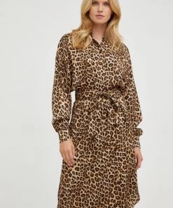 Γυναικεία Φορέματα Φόρεμα Twinset καφέ,